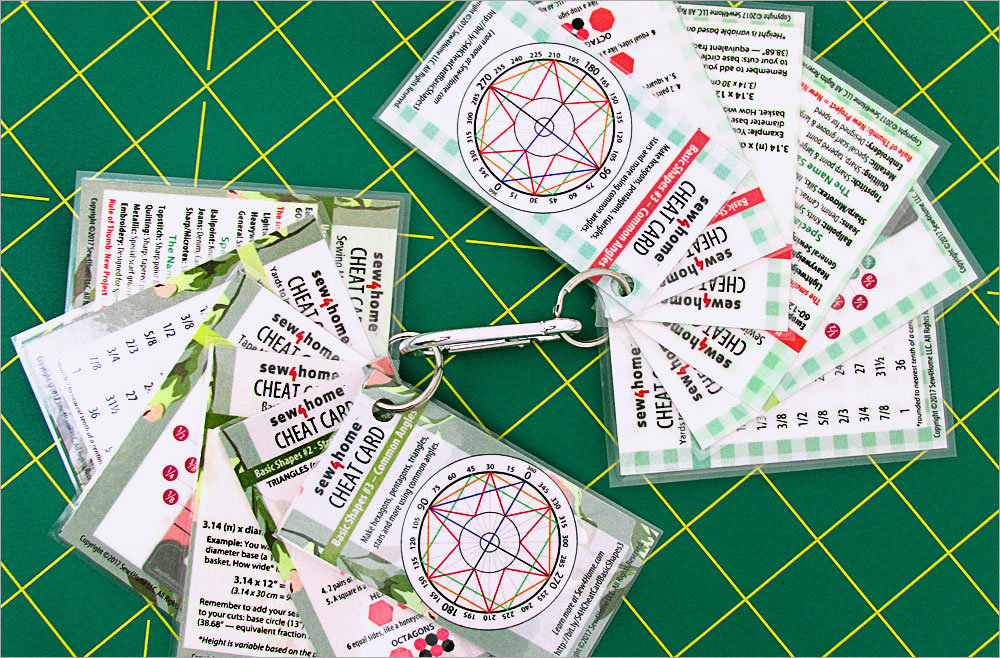 Cheat Card Set - Sew4Home