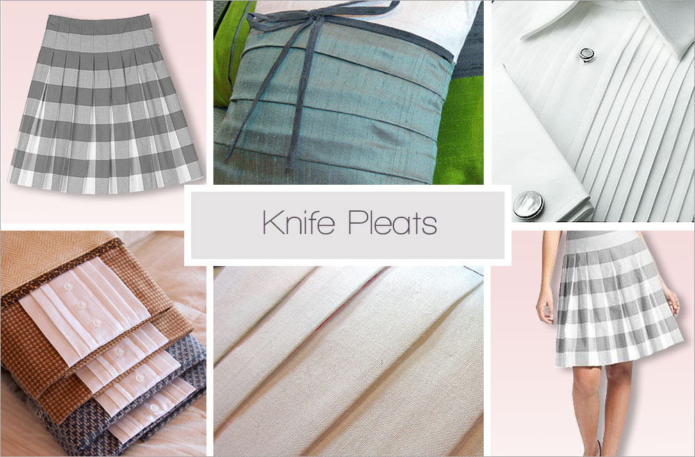 How To Make A Pleated Skirt / 2 Methods : Box Pleats and Knife Pleats 