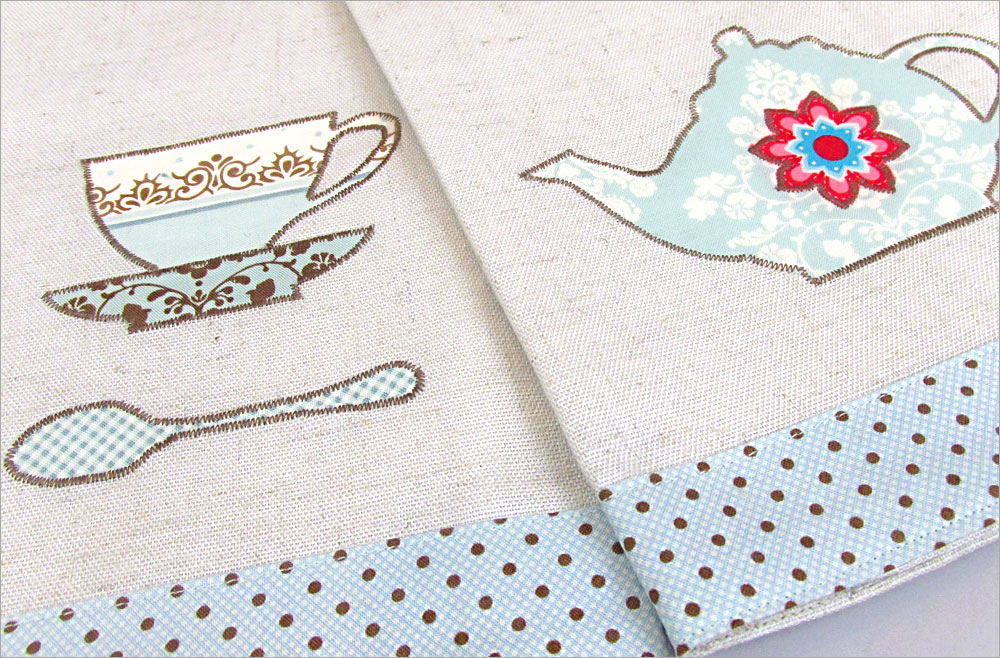 Light Gray Details about   French Round Kitchen Towel with Floral Embroidery Design